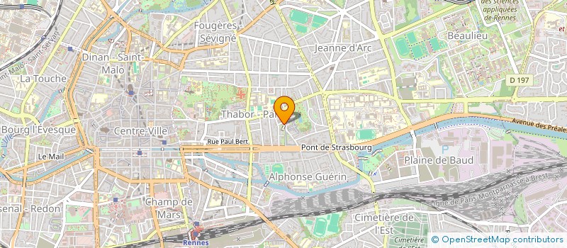 localisation de l'entreprise ASS FORM MED CONT MED HOMEO HTE BRETAGNE  RENNES