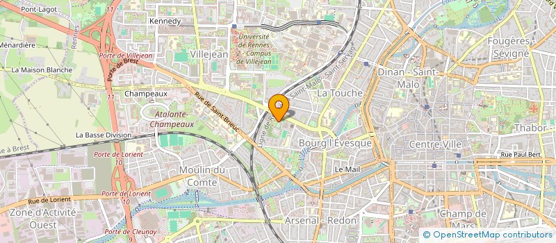 localisation de l'entreprise ASS FORM MUSIC JEUNES BRETAGNE à RENNES
