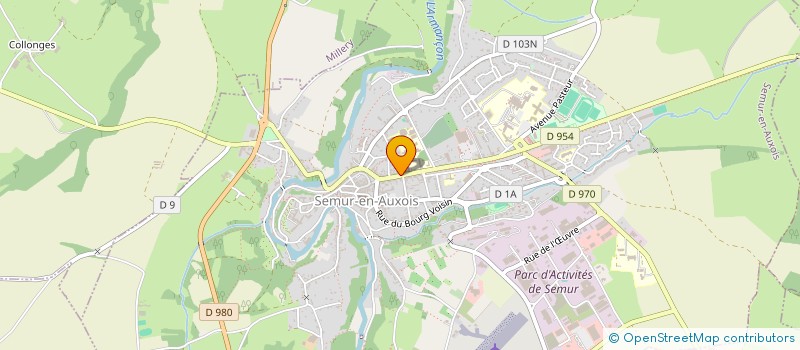 localisation de l'entreprise ASS FORMA MED CONTINUE SEMUR MONTBARD CH  SEMUR-EN-AUXOIS