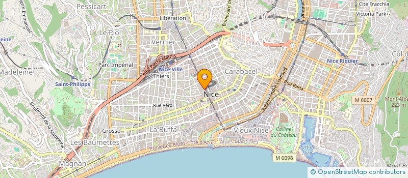 localisation de l'entreprise ASS FORMA PERMA PROFESSI IMMOB COTE AZUR à NICE