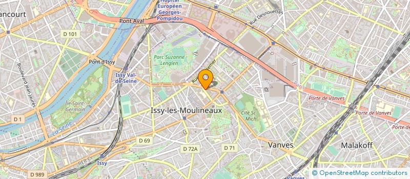 localisation de l'entreprise ASS FORMAT APPRENTISS SUD-OUEST PARISIEN à ISSY-LES-MOULINEAUX