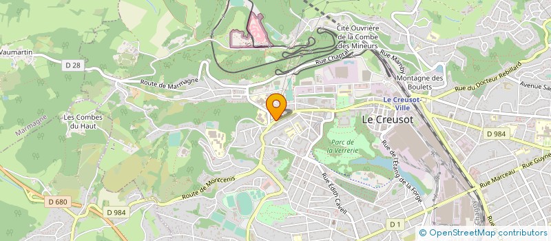 localisation de l'entreprise ASS FORMAT BASSIN DU CREUSOT à LE CREUSOT