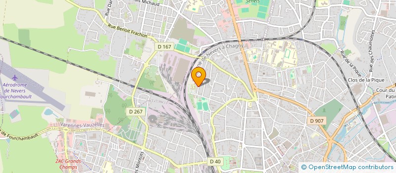 localisation de l'entreprise ASS FORMAT DU CENTRE FORMATION CONTINUE à NEVERS