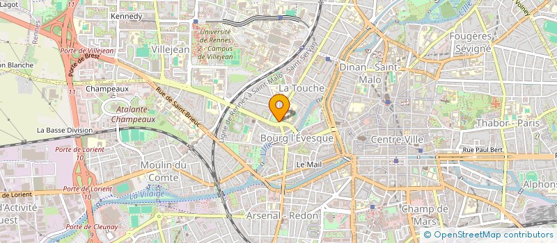 localisation de l'entreprise ASS FORMAT MEDICALE CONTIN PAYS DE RENNE  RENNES