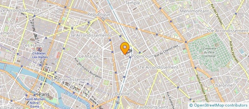 localisation de l'entreprise ASS FORMAT PROF DES FLEURISTES  PARIS