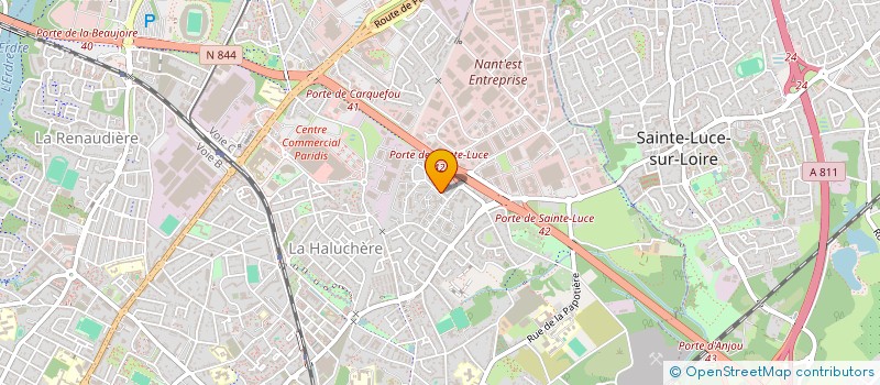 localisation de l'entreprise ASS FORMAT PROFES CONTI OUEST HABILLEMEN à NANTES