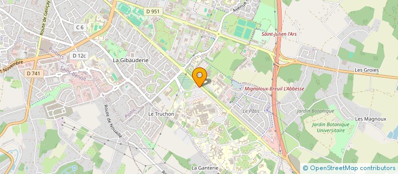 localisation de l'entreprise ASS FORMAT RADIOLOGIE IMAGERIE AFRIM à POITIERS