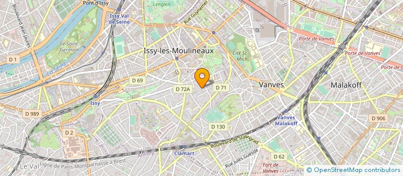 localisation de l'entreprise ASS FORMATEURS ET CONSEILS EN INFORMATIQ à ISSY-LES-MOULINEAUX