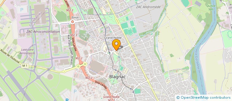 localisation de l'entreprise ASS FORMATIO APPRENTIS COMMERCE SERVICES à BLAGNAC