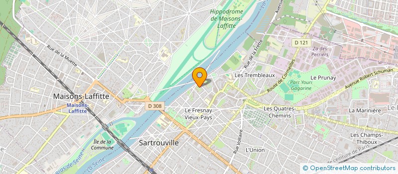 localisation de l'entreprise ASS FORMATION 2000  SARTROUVILLE