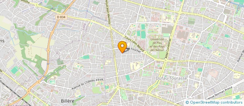 localisation de l'entreprise ASS FORMATION ADAPTEE A LA SECURITE à PAU