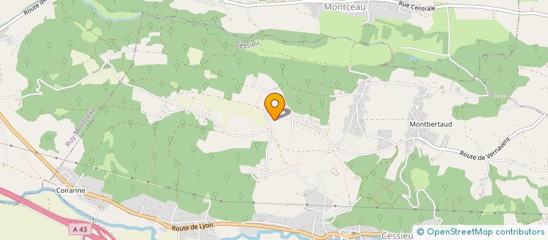 localisation de l'entreprise ASS FORMATION AERONAUTIQUE NORD ISERE  CESSIEU