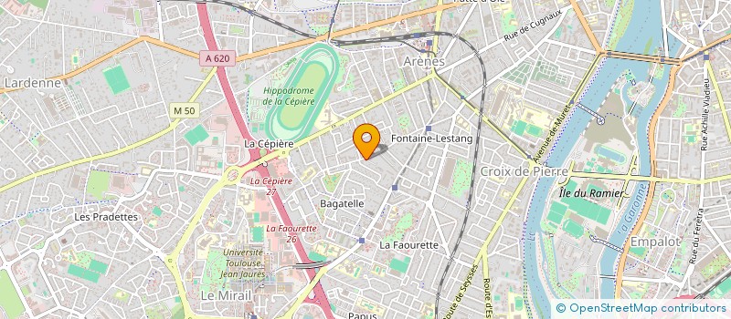 localisation de l'entreprise ASS FORMATION ARTISANAT BATIMENT à TOULOUSE