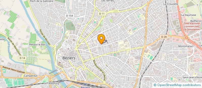 localisation de l'entreprise ASS FORMATION AVENIR JEUNES à BEZIERS