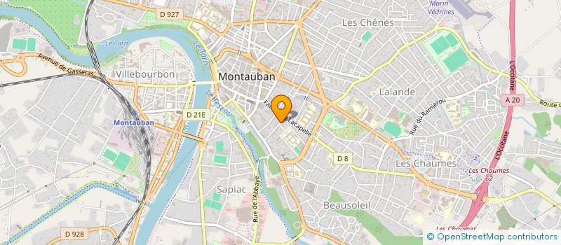 localisation de l'entreprise ASS FORMATION CONTINUE ARTISANALE 82  MONTAUBAN