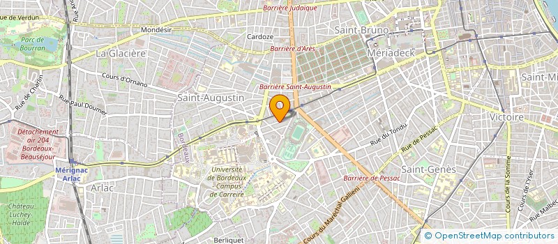 localisation de l'entreprise ASS FORMATION CONTINUE INFIRMIERS à BORDEAUX