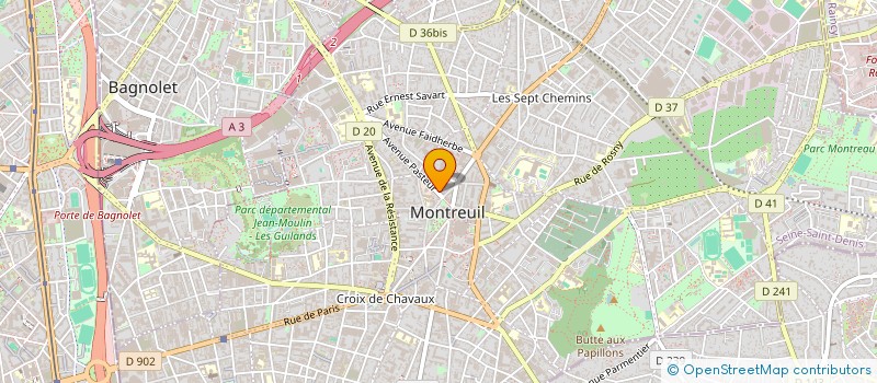 localisation de l'entreprise ASS FORMATION DES METIERS PHOTOGRAPHIE à MONTREUIL