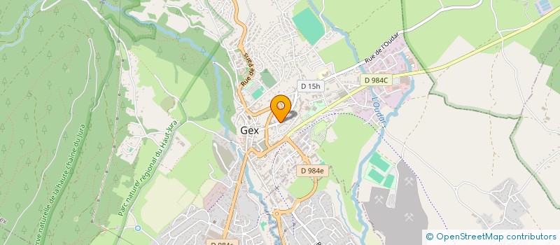 localisation de l'entreprise ASS FORMATION DIDACT INFORM TELEM EUR à GEX