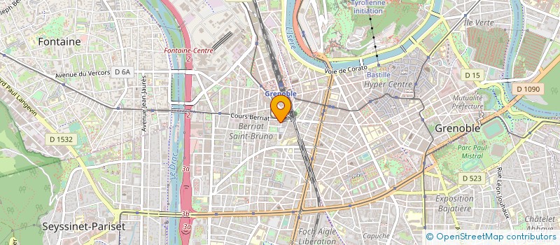 localisation de l'entreprise ASS FORMATION EDUCAT CONTINUE PERMANENTE  GRENOBLE