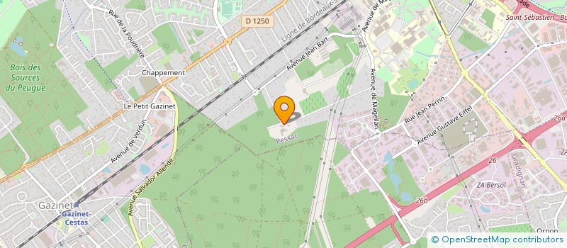 localisation de l'entreprise ASS FORMATION EMPLOI MILIEU PROTEGEE à PESSAC