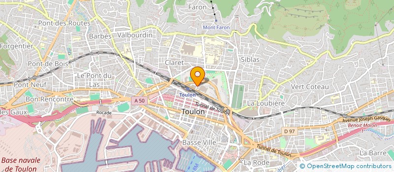 localisation de l'entreprise ASS FORMATION ET INSERTION DES CES à TOULON
