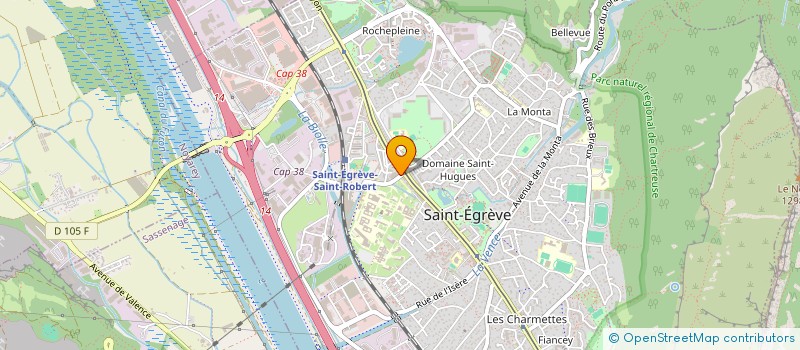 localisation de l'entreprise ASS FORMATION INFORMATION MEDICAMENT à SAINT-EGREVE