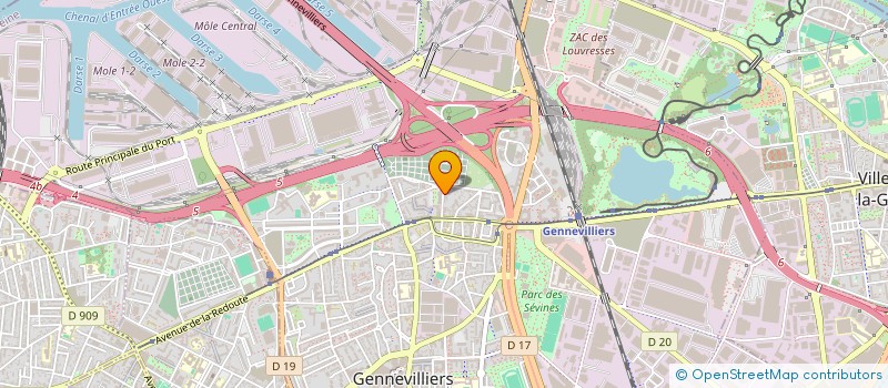 localisation de l'entreprise ASS FORMATION INFORMATIQUE INDIVIDU ENTR à GENNEVILLIERS