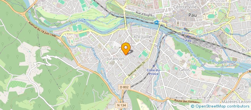 localisation de l'entreprise ASS FORMATION INITIATIVES DEVELOPPEMENT  JURANCON