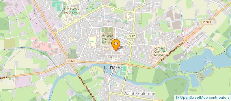 localisation de l'entreprise ASS FORMATION INSERTION ET LOISIRS à LA FLECHE