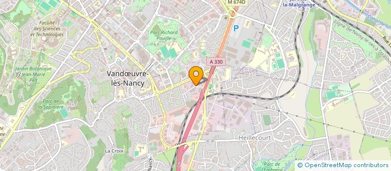 localisation de l'entreprise ASS FORMATION INTER PROFESSIONNELLE à VANDŒUVRE-LES-NANCY