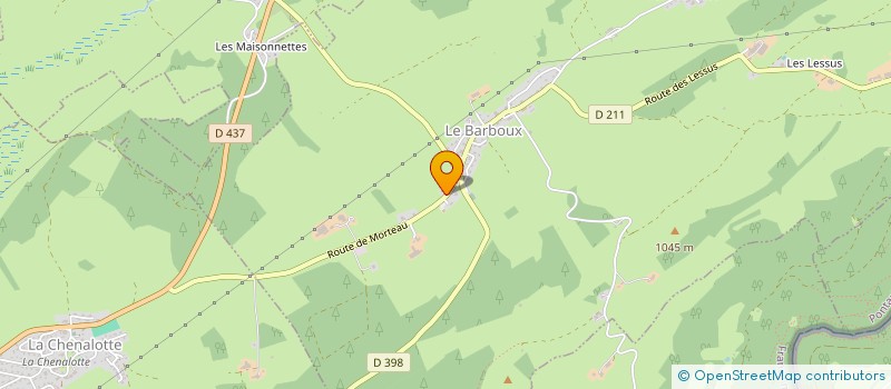 localisation de l'entreprise ASS FORMATION INTERPROFESSION HAUT DOUBS à LE RUSSEY