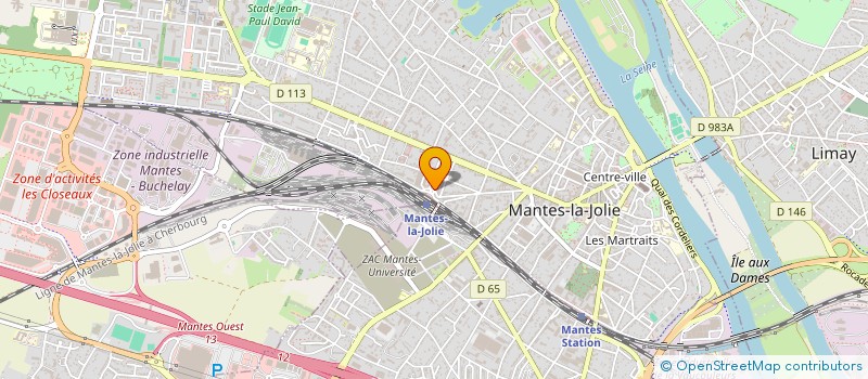 localisation de l'entreprise ASS FORMATION JEUNES VALLEES DE SEINE à MANTES-LA JOLIE