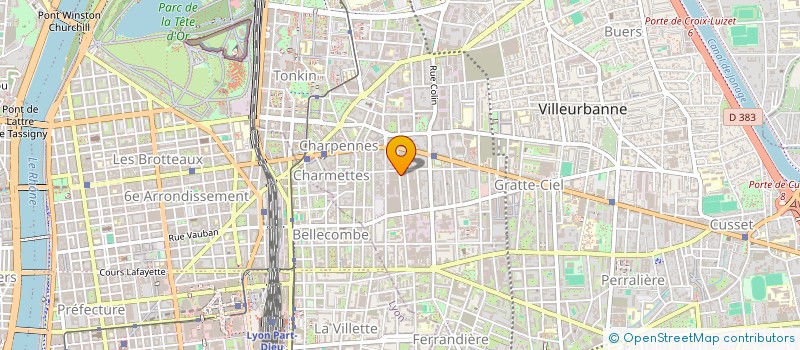 localisation de l'entreprise ASS FORMATION PROF ET RECHERCHE PHOTO  VILLEURBANNE