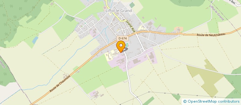 localisation de l'entreprise ASS FORMATION PROF INDUSTRIE AMEUBLEMENT à LIFFOL-LE-GRAND