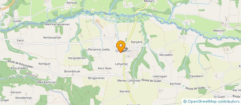 localisation de l'entreprise ASS FORME ET DETENTE  PONT-CROIX