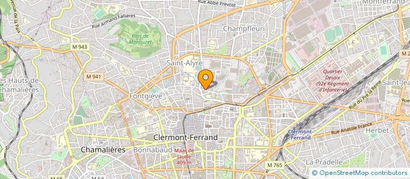 localisation de l'entreprise ASS  FORUM  CLERMONT-FERRAND