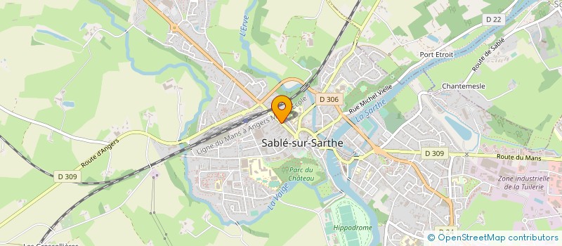 localisation de l'entreprise ASS FORUM AVENIR  SABLE-SUR-SARTHE