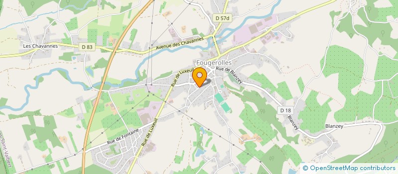 localisation de l'entreprise ASS FOUG'ART-LOISIRS  FOUGEROLLES-SAINT-VALBERT