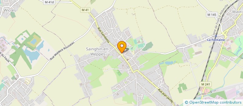 localisation de l'entreprise ASS FOULEES SAINGHINOISES  SAINGHIN-EN-WEPPES