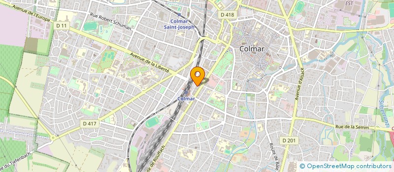 localisation de l'entreprise ASS FOURN CENTRALE ACHAT MAISON ALSACE  COLMAR