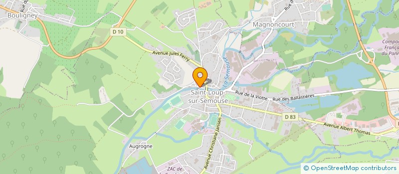 localisation de l'entreprise ASS FOYER CULTURE SECTION GYM VOLONTAIRE  SAINT-LOUP-SUR-SEMOUSE