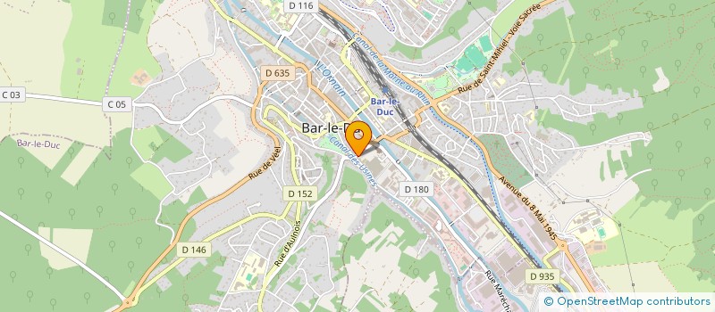 localisation de l'entreprise ASS FOYER DES SAPEURS POMPIERS à BAR-LE-DUC