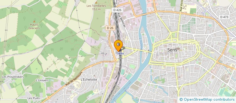 localisation de l'entreprise ASS FOYER JEUNES TRAV DISTR AGGLO SENON à SENS