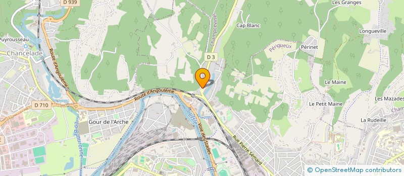 localisation de l'entreprise ASS  FOYER LAIQUE DU GOUR DE L ARCHE  PERIGUEUX