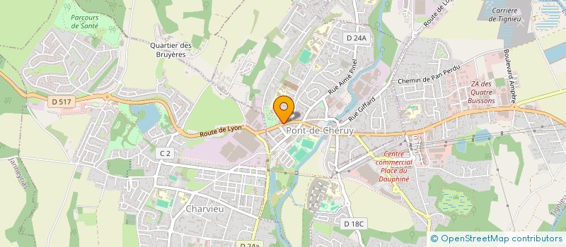 localisation de l'entreprise ASS FOYER LGT PR PERSONNES AGEES  PONT-DE-CHERUY