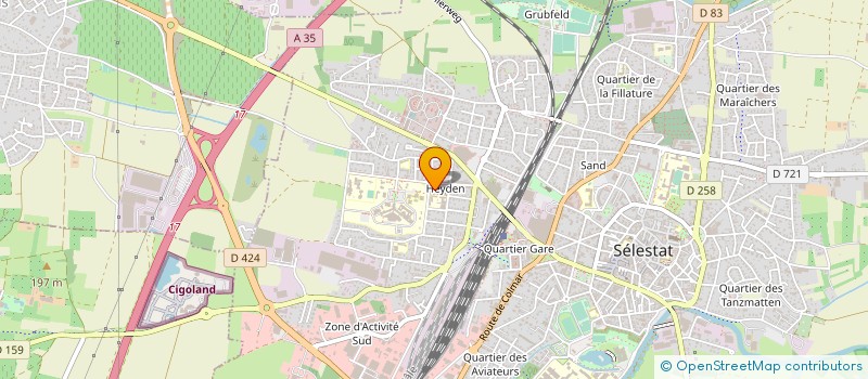 localisation de l'entreprise ASS FOYER NOTRE DAME DE LA PAIX  SELESTAT