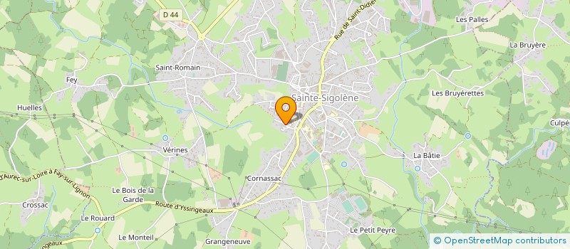 localisation de l'entreprise ASS FOYER RETRAITE STE SIGOLENE à SAINTE-SIGOLENE