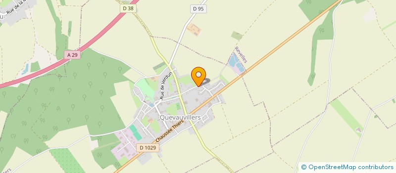 localisation de l'entreprise ASS FOYER RURAL DE QUEVAUVILLERS à QUEVAUVILLERS