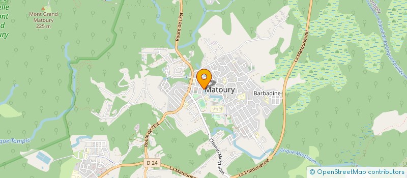 localisation de l'entreprise ASS FOYER SOCIO EDUCATIF COL MATOURY  MATOURY