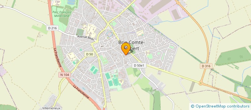 localisation de l'entreprise ASS FR ORTHOPROTHESISTES  BRIE-COMTE-ROBERT